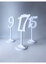 Номер на стол белый на ножке (арт.n26) 2021 